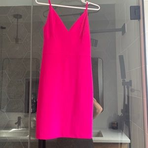 Express hot pink dress